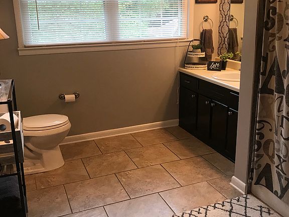 Tile floors & shower.