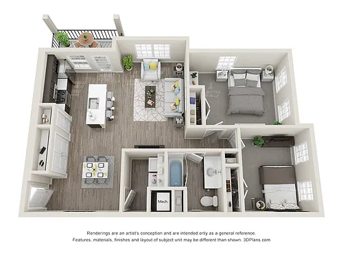 Floor plan Hickory