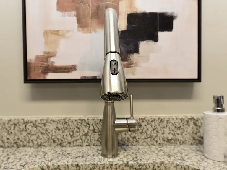 Granite Counters + High Rise Faucet