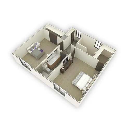 Floor plan 3 Bedroom, 2 Bathroom