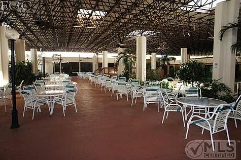 One of a kind "Open Air" Atrium in Community Center.