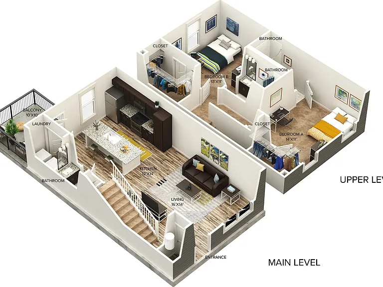 Two Bedroom (TH2) Two Bedroom (TH2)