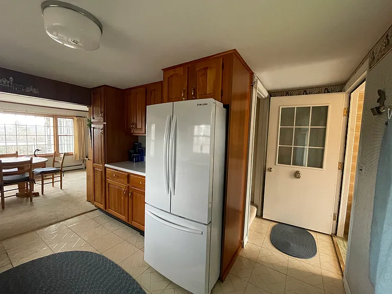 Kitchen with custom cherry cabinets