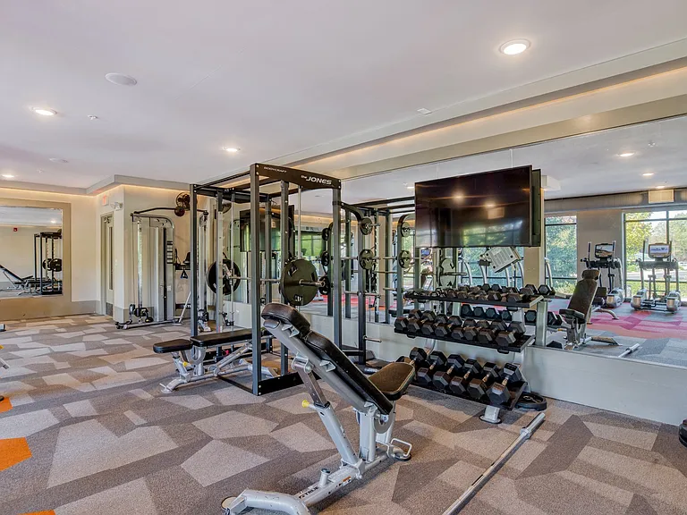 A variety of weights and equipment- there's something for everyone!