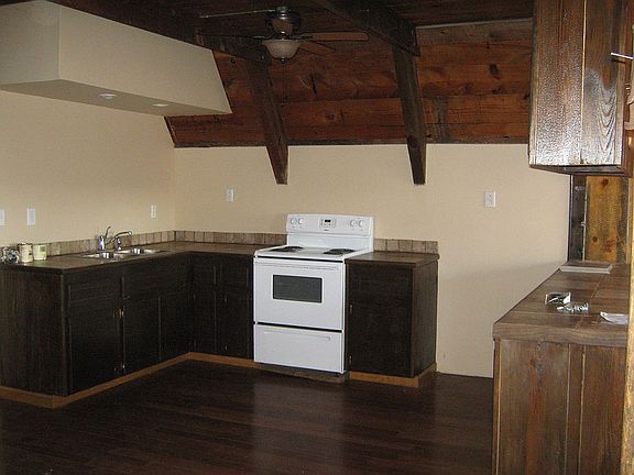 Kitchen with cane flooring