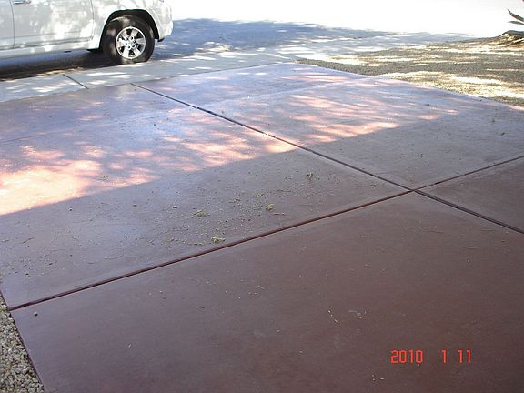 Stained Driveway