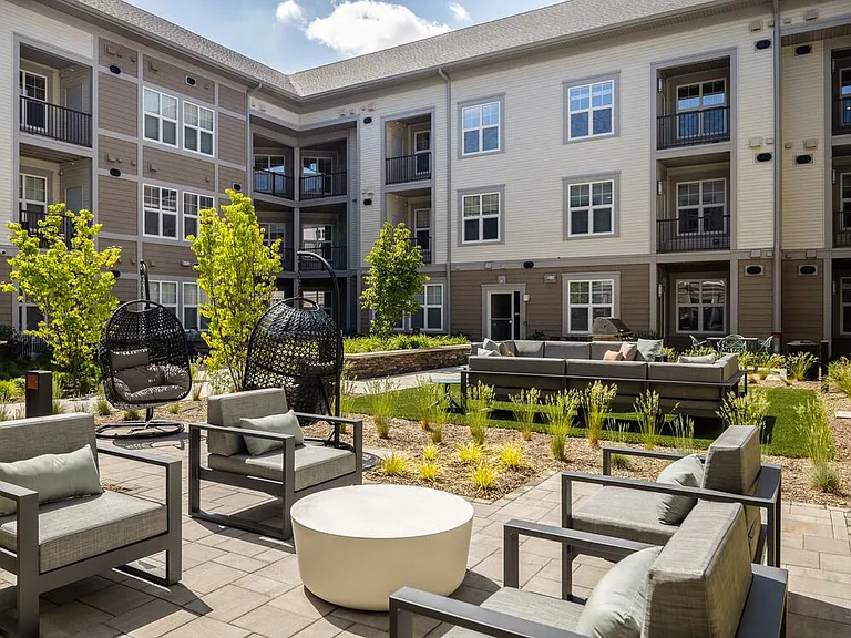 Courtyards with multiple seating areas