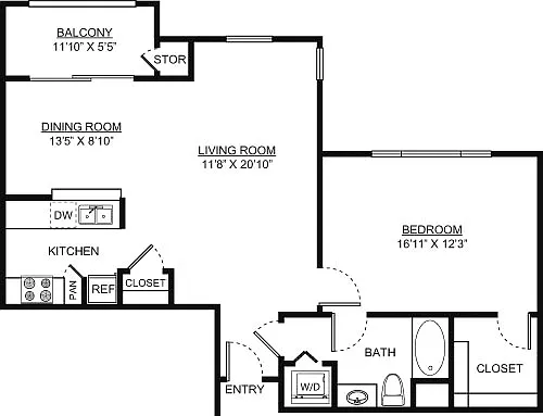 Floor plan Unit Type (D)