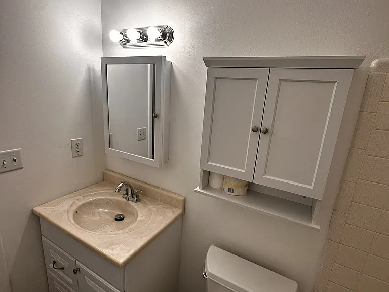 Bathroom New Vanity Mirror Storage, Lights and Above Toilet Cabinets