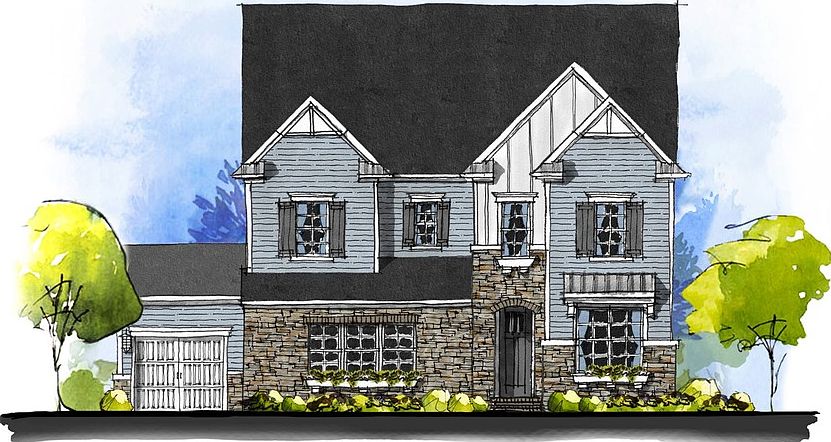 Coronado - American Cottage 3-Car Side Load Garage Note Renderings may show optional features