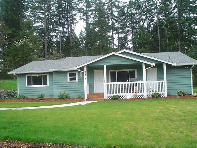 Front of house taken by private road