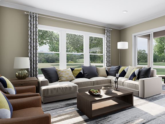 Mayes Hall Plan 4- Great Room Rendering