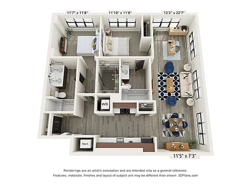 Floor plan B1 - MTN