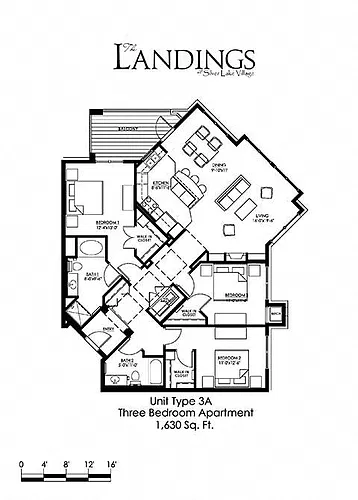 Floor plan Three Bedroom A