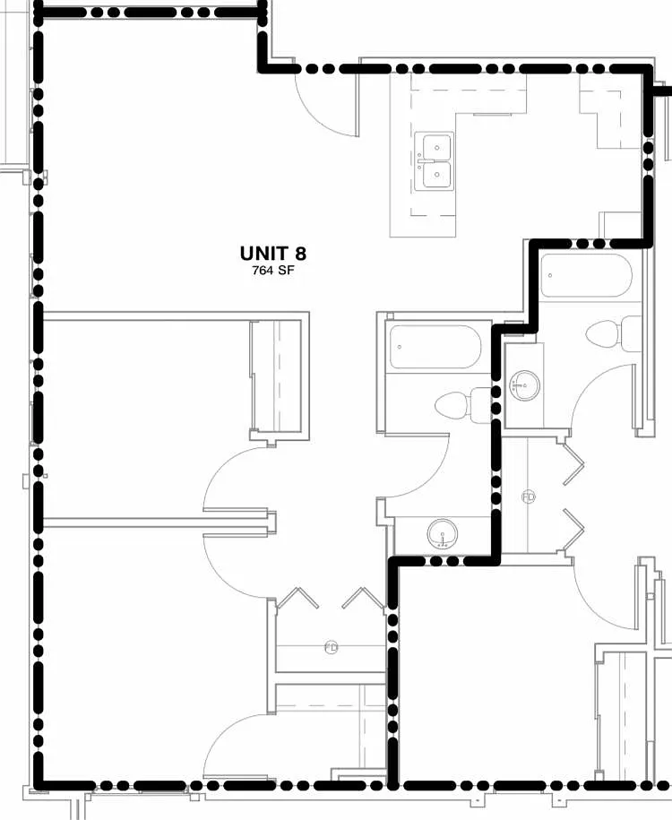 2 bed, 764 sqft, $1,200 — Photo 1