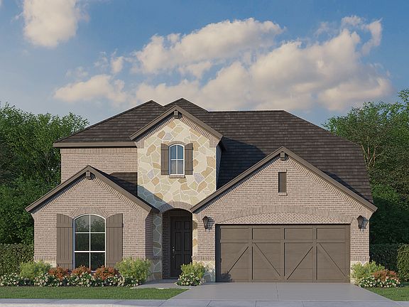 8908 Chestnut Elevation A w Stone
