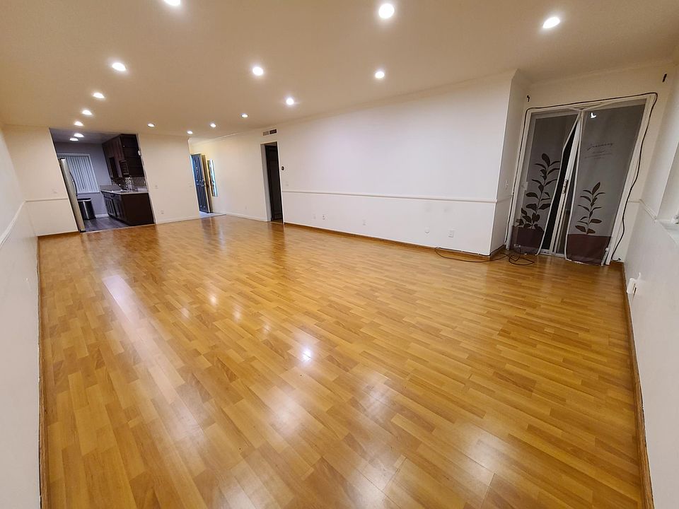 open concept kitchen and living room view