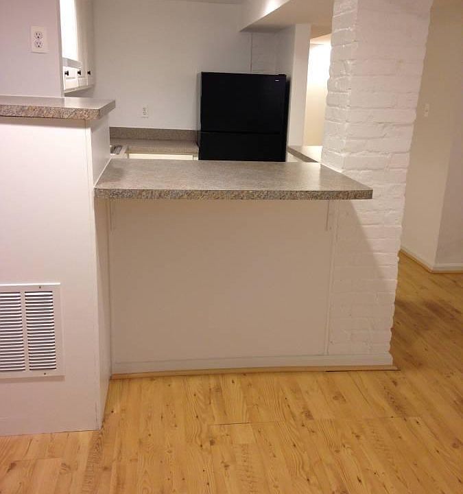 view towards kitchen from front door