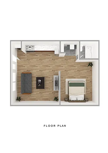 Floor plan Jr. One Bedroom