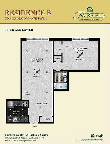 Floor plan Lower - One Bedroom One Bath