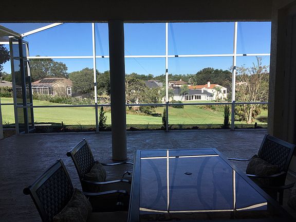 Patio view of golf course
