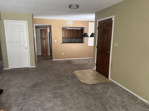 dining and kitchen from living room