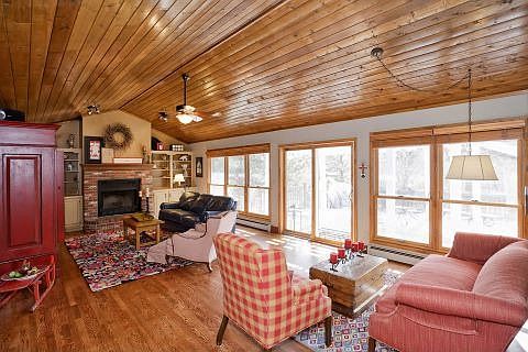 Family Room walks out to Large Deck