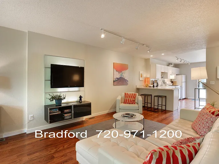 Living room and open kitchen