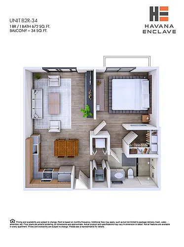 Floor plan B2R-34
