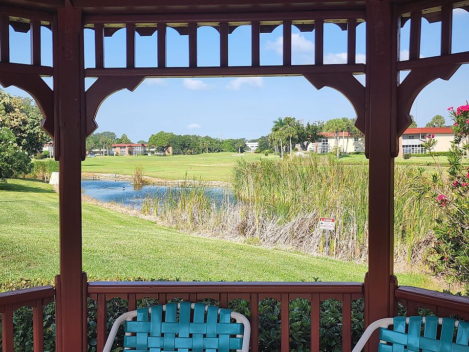 Pond views from the West most pavilion at Royal Oak club house