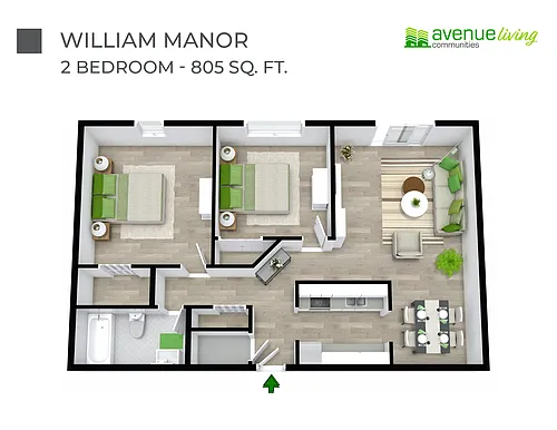 Floor plan 407