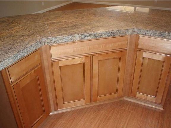 Kitchen island with granite counter