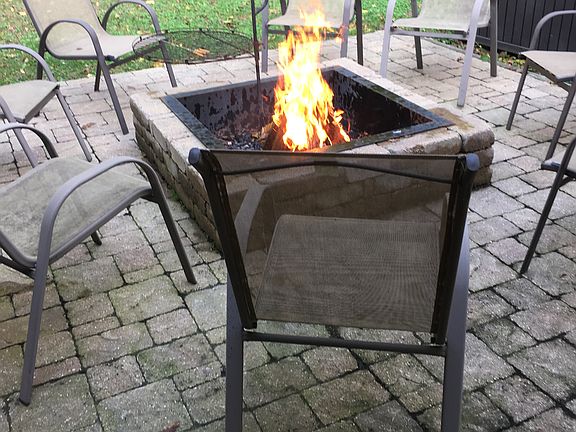 Outside fire pit