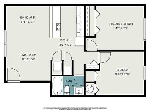 Floor plan 2-Bedrrom