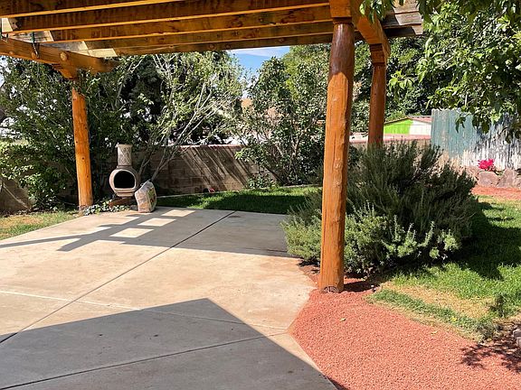 Back Yard Ramada and chiminea for a cozy fire