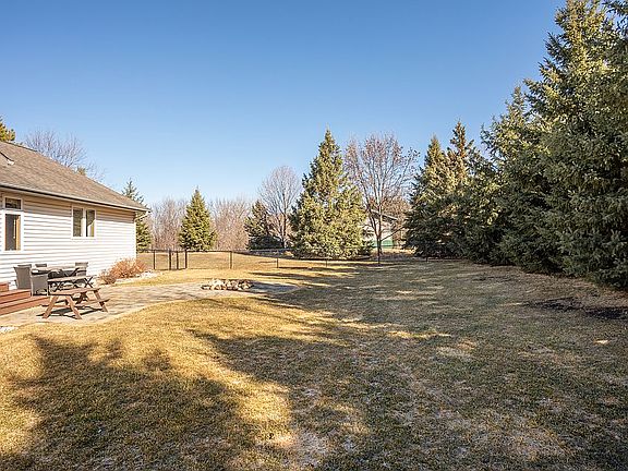 Fenced in backyard