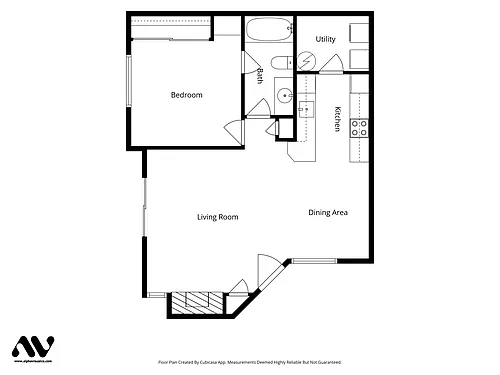 Floor plan 1 bedroom