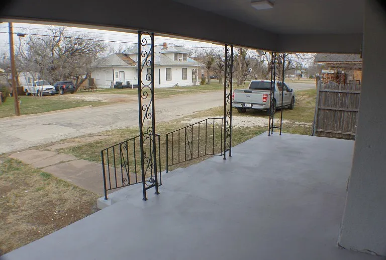 Front porch of house