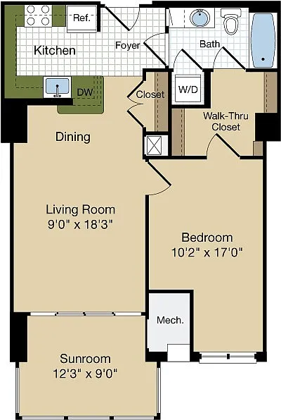 Floor plan Kipling