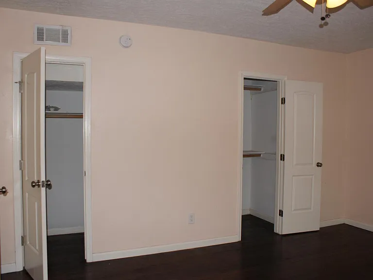 Master bedroom closets