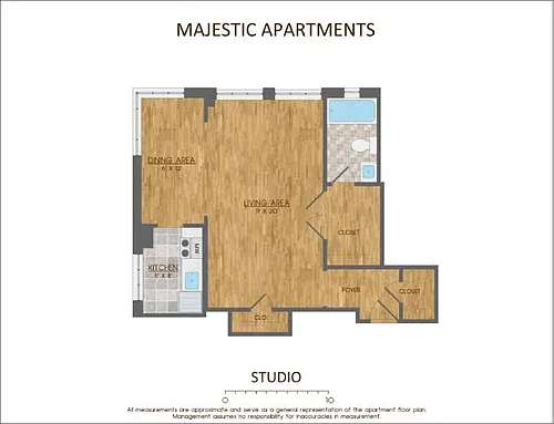 Floor plan STUDIO - S1A