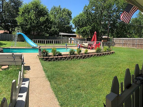 Back yard in ground pool