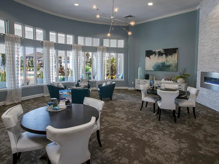 Relax in our clubhousea hub for connections and cozy moments. Enjoy complimentary coffee by the fire and connect with our leasing staff for an enriching community experience.