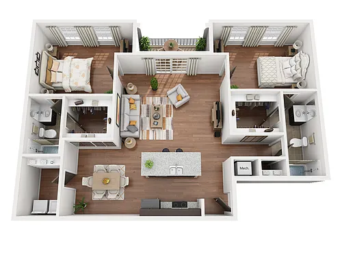 Floor plan 2 Bedroom