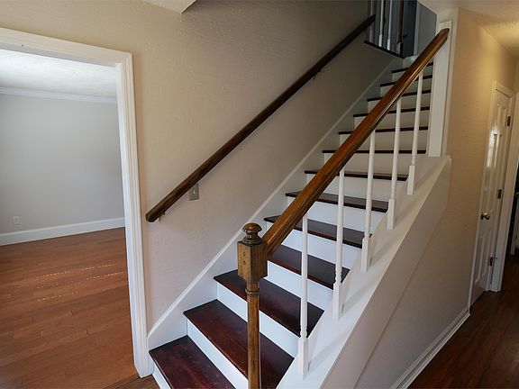 Stairs off the front door.