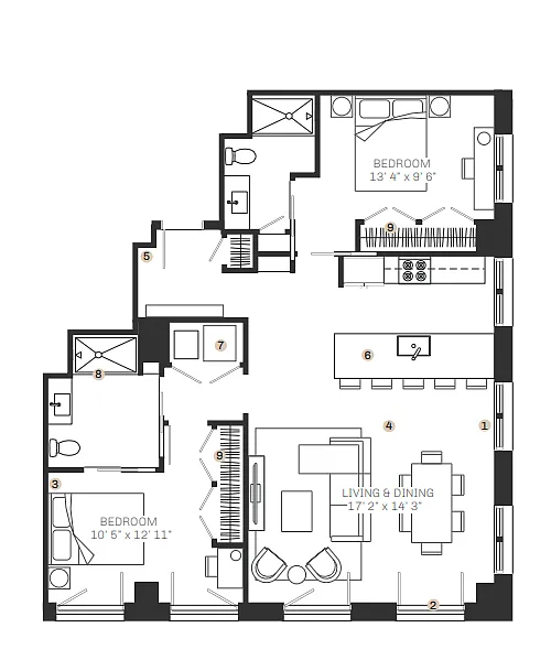 Floor plan B2a