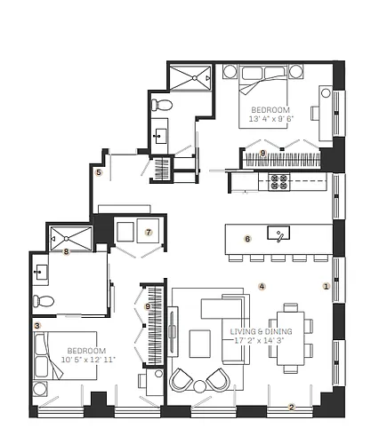 Floor plan B2a