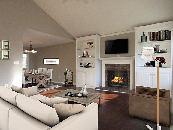 Vaulted Great Rm Hd Floors