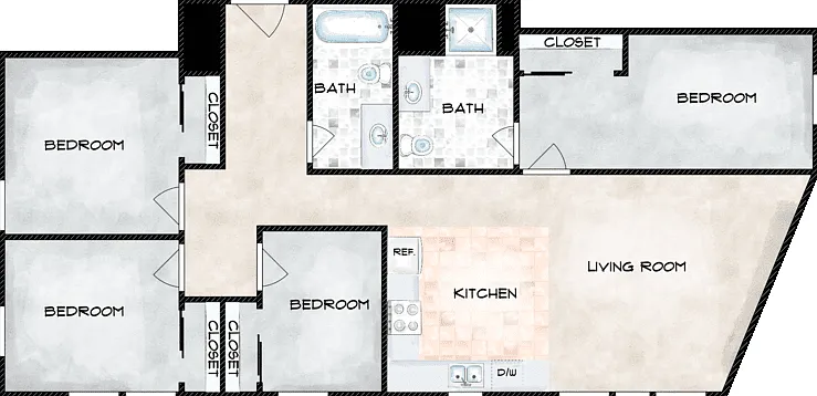 D01 Floorplan Diagram