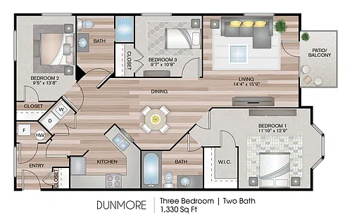 Floor plan Dunmore